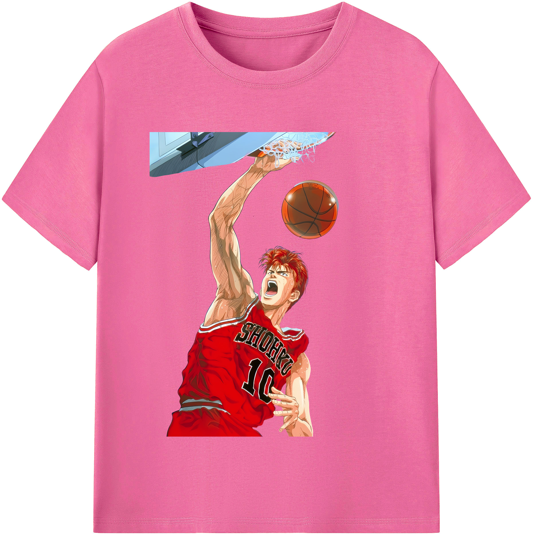 （画像用） SLAM DUNK／スラムダンク レディースカジュアルプリントTシャツ（綿100％）